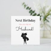 Happy Birthday Future Husband Feestdagenkaart (Staand voorkant)