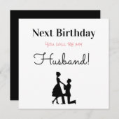 Happy Birthday Future Husband Feestdagenkaart (Voorkant / Achterkant)