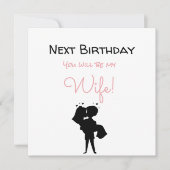 Happy Birthday Future Wife Feestdagenkaart (Voorkant)