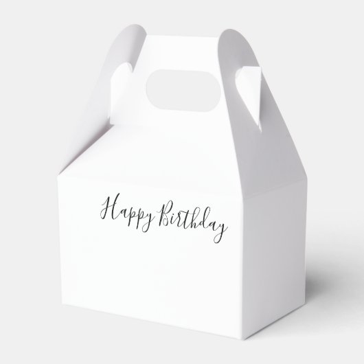 Happy Birthday Gable Favor Box Bedankdoosjes (Achterkant)