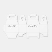 Happy Birthday Gable Favor Box Bedankdoosjes (Uitgevouwen)