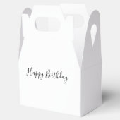 Happy Birthday Gable Favor Box Bedankdoosjes (Geopend)