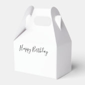 Happy Birthday Gable Favor Box Bedankdoosjes (Voorkant Zijde)