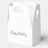 Happy Birthday Gable Favor Box Bedankdoosjes (Geopend)