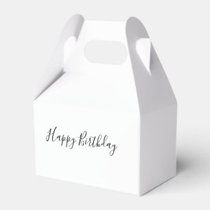 Happy Birthday Gable Favor Box  Bedankdoosjes
