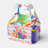 Happy Birthday Gable Favor Box Bedankdoosjes (Achterkant)