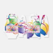 Happy Birthday Gable Favor Box Bedankdoosjes (Uitgevouwen)