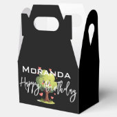 Happy Birthday Gable Favor Box Black Tree Hearts Bedankdoosjes (Geopend)