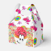 Happy Birthday Gable Favor Box Cupcake Bedankdoosjes (Achterkant)