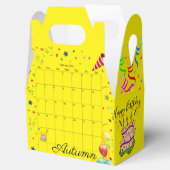 Happy Birthday Gable Favor Box February 2022Yellow Bedankdoosjes (Geopend)
