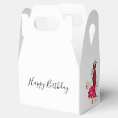 Happy Birthday Gable Favor Box Floral Dress Bedankdoosjes (Geopend)