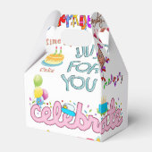 Happy Birthday Gable Favor Box Friends Family Bedankdoosjes (Achterkant)