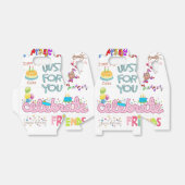Happy Birthday Gable Favor Box Friends Family Bedankdoosjes (Uitgevouwen)