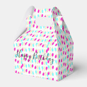 Happy Birthday Gable Favor Box Ice Cream Bedankdoosjes (Voorkant Zijde)