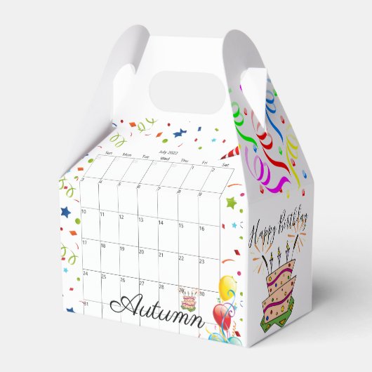 Happy Birthday Gable Favor Box Juli 2022 Bedankdoosjes (Achterkant)