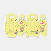 Happy Birthday Gable Favor Box Oktober 2022 Bedankdoosjes (Uitgevouwen)