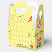 Happy Birthday Gable Favor Box Oktober 2022 Bedankdoosjes (Geopend)