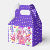 Happy Birthday Gable Favor Box Polkadot Bedankdoosjes (Voorkant Zijde)