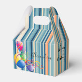Happy Birthday Gable Favor Box Stripe Balloons Bedankdoosjes (Achterkant)
