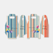 Happy Birthday Gable Favor Box Stripe Balloons Bedankdoosjes (Uitgevouwen)