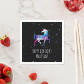 Happy Birthday Galaxy Unicorn Servet (Insitu)