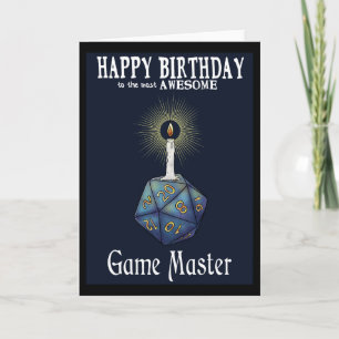 Happy Birthday Game Master Card Kaart