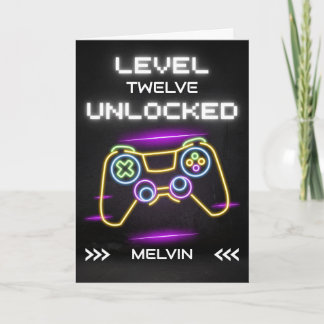 Happy Birthday Gamer with Console Kaart