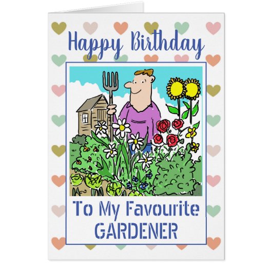 Happy Birthday Gardener (Voorkant)