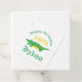 Happy Birthday Gator Alligator Crocodile Bedankjes Labels (In situ)