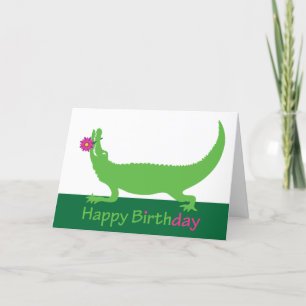 Happy Birthday Gator Wenskaart Feestdagen Kaart