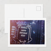 Happy Birthday Geek Briefkaart (Voorkant / Achterkant)