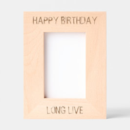 HAPPY BIRTHDAY GEGRAVEERDE LIJSTJES