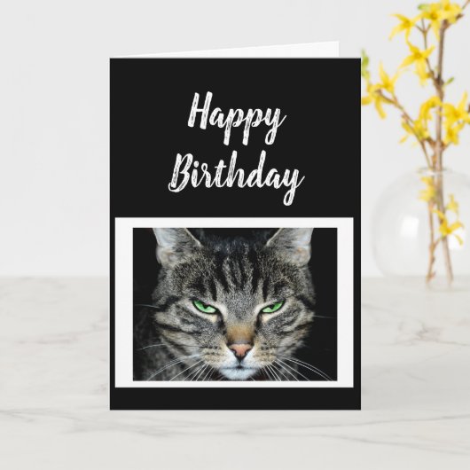 Happy Birthday geloof niet dat het een betere Humo Kaart (Gele Bloem)