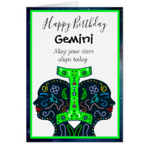 Happy Birthday Gemini vriend of familielid