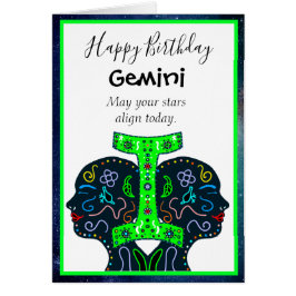Happy Birthday Gemini vriend of familielid