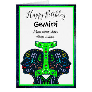 Happy Birthday Gemini vriend of familielid