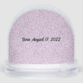 Happy Birthday Gepersonaliseerd het Wereldbol van  Sneeuwbol (Achterkant)