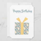 Happy Birthday gepersonaliseerde kaart (Voorkant)