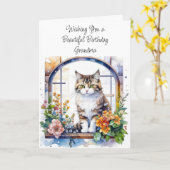 Happy Birthday gepersonaliseerde oma Schattigee ka Kaart (Gele Bloem)