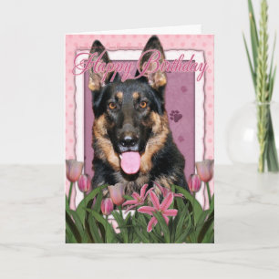Happy Birthday - German Shepherd - Kuno Kaart