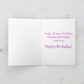 Happy Birthday German Shepherd Puppy Dog Card Kaart (Binnen)