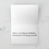 Happy Birthday geschreven in pony's! Kaart (Binnen)