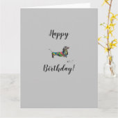 Happy Birthday Gevouwen Wenskaart Blank Binnen Kaart (Gele Bloem)