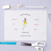 Happy Birthday Geweldige dansbewegingen Tissuepapier (Craft)