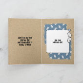 Happy Birthday geweldige dochterfoto blauw Kaart (Binnen)