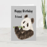 Happy Birthday Geweldige Friend Funny Panda Beer Kaart<br><div class="desc">Happy Birthday Geweldige Friend Funny Panda Beer met het gezegde van de binnentekst. Het is de perfecte dag om je te laten weten dat zonder jou het leven PANDAMONIUM zou zijn. Ideaal voor al die mensen die van Pandas houden.</div>