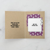 Happy Birthday geweldige tante foto paars Kaart (Binnen)