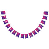 Happy Birthday Ggloing Neon Lights op verloop Vlaggetjes (Alle)