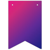 Happy Birthday Ggloing Neon Lights op verloop Vlaggetjes (Eerste vlag)