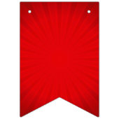 Happy Birthday Ggloing Neon Lights Red Starburst Vlaggetjes (Eerste vlag)